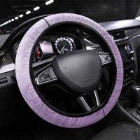 Aotearoa Maori Wahine Steering Wheel Cover Fantail Bird Purple Gold Marble LT05 Universal Fit Purple - Polynesian Pride