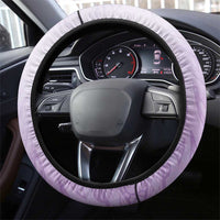 Aotearoa Maori Wahine Steering Wheel Cover Fantail Bird Purple Gold Marble LT05 - Polynesian Pride
