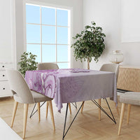 Aotearoa Maori Wahine Tablecloth Fantail Bird Purple Gold Marble LT05 - Polynesian Pride