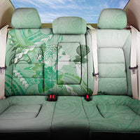 Aotearoa Maori Wahine Back Car Seat Cover Fantail Bird Green Gold Marble LT05 One Size Green - Polynesian Pride