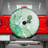 Aotearoa Maori Wahine Spare Tire Cover Fantail Bird Green Gold Marble LT05 - Polynesian Pride