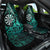 New Zealand Darts Car Seat Cover Maori Koru Dartboard Turquoise Flame