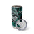 Personalised New Zealand Darts Tumbler Cup Maori Koru Dartboard Turquoise Flame