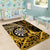 New Zealand Darts Area Rug Maori Koru Dartboard Gold Flame