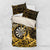 New Zealand Darts Bedding Set Maori Koru Dartboard Gold Flame