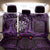 New Zealand Darts Back Car Seat Cover Maori Koru Dartboard Purple Flame