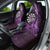 New Zealand Darts Car Seat Cover Maori Koru Dartboard Purple Flame