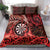 New Zealand Darts Bedding Set Maori Koru Dartboard Red Flame