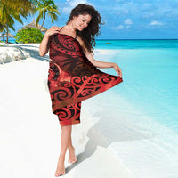 New Zealand Darts Sarong Maori Koru Dartboard Red Flame