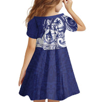 Guam Chief Quipuha Family Matching Off The Shoulder Long Sleeve Dress and Hawaiian Shirt Polynesian Pattern With Guasali Flowers LT05 - Polynesian Pride