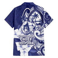 Guam Chief Quipuha Family Matching Short Sleeve Bodycon Dress and Hawaiian Shirt Polynesian Pattern With Guasali Flowers LT05 - Polynesian Pride