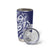 Guam Chief Quipuha Tumbler Cup Polynesian Pattern With Guasali Flowers