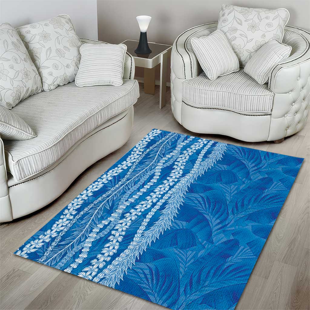 Hawaii Prince Kuhio Area Rug Blue Hawaiian Lau Maia With Leis