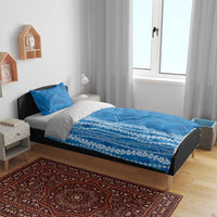 Hawaii Prince Kuhio Bedding Set Blue Hawaiian Lau Maia With Leis