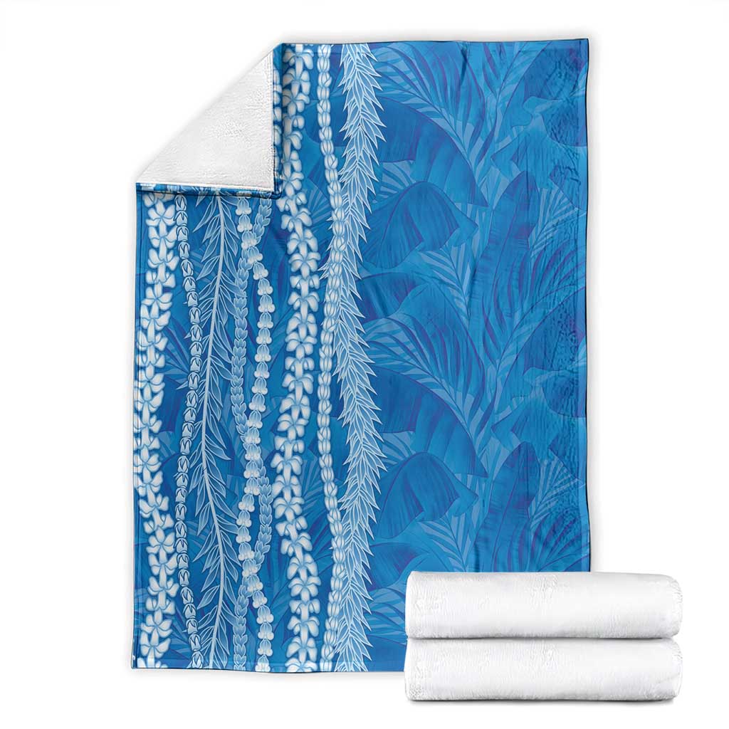 Hawaii Prince Kuhio Blanket Blue Hawaiian Lau Maia With Leis