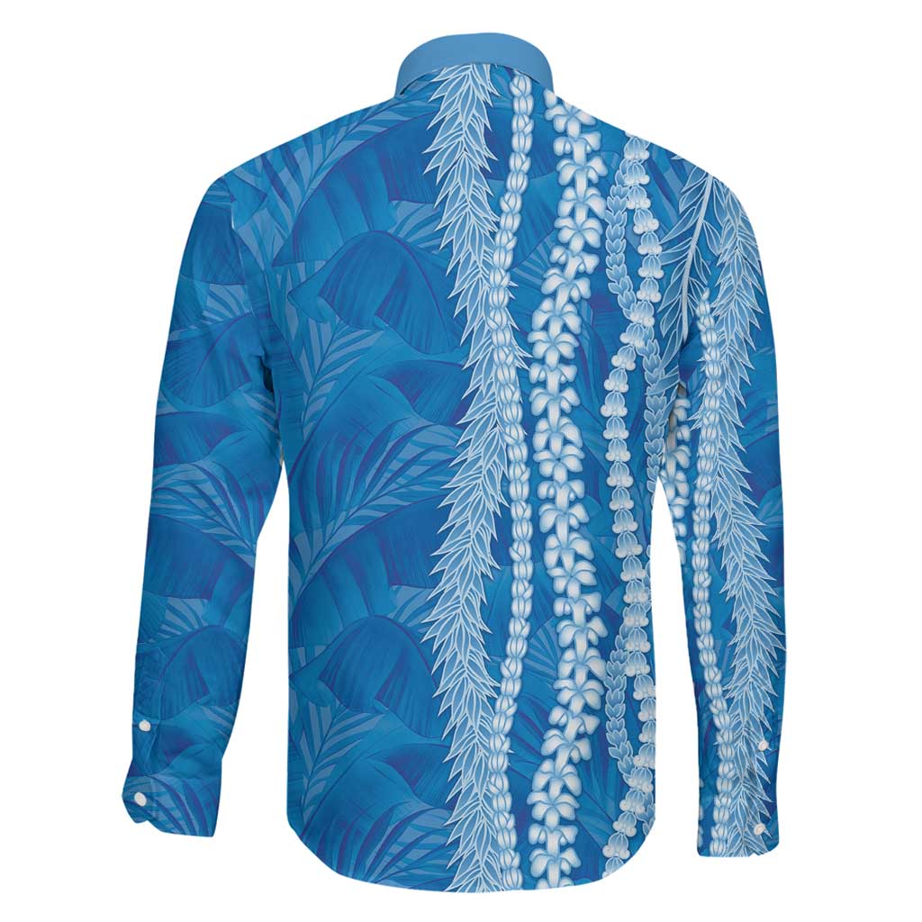 Hawaii Prince Kuhio Family Matching Summer Maxi Dress and Hawaiian Shirt Blue Hawaiian Lau Maia With Leis LT05 - Polynesian Pride