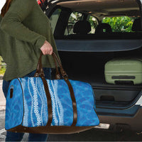 Hawaii Prince Kuhio Travel Bag Blue Hawaiian Lau Maia With Leis
