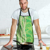 Hawaii Prince Kuhio Apron Lime Green Hawaiian Lau Maia With Leis