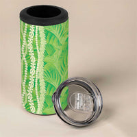 Hawaii Prince Kuhio 4 in 1 Can Cooler Tumbler Lime Green Hawaiian Lau Maia With Leis LT05 - Polynesian Pride