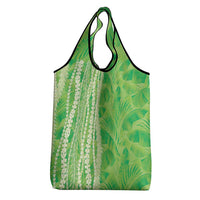 Hawaii Prince Kuhio Grocery Bag Lime Green Hawaiian Lau Maia With Leis LT05 - Polynesian Pride
