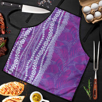 Hawaii Prince Kuhio Apron Violet Hawaiian Lau Maia With Leis