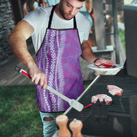 Hawaii Prince Kuhio Apron Violet Hawaiian Lau Maia With Leis