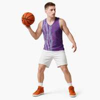Hawaii Prince Kuhio Basketball Jersey Violet Hawaiian Lau Maia With Leis
