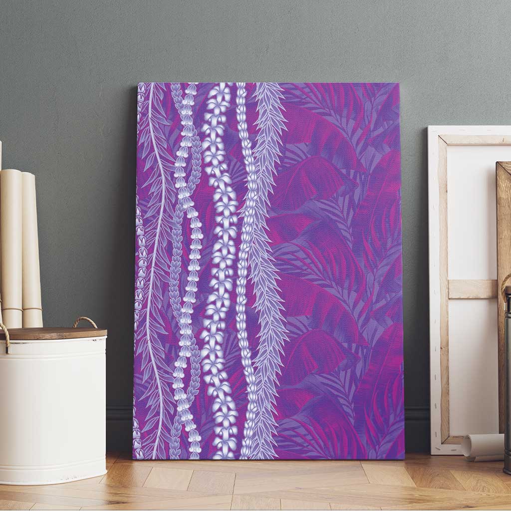 Hawaii Prince Kuhio Canvas Wall Art Violet Hawaiian Lau Maia With Leis