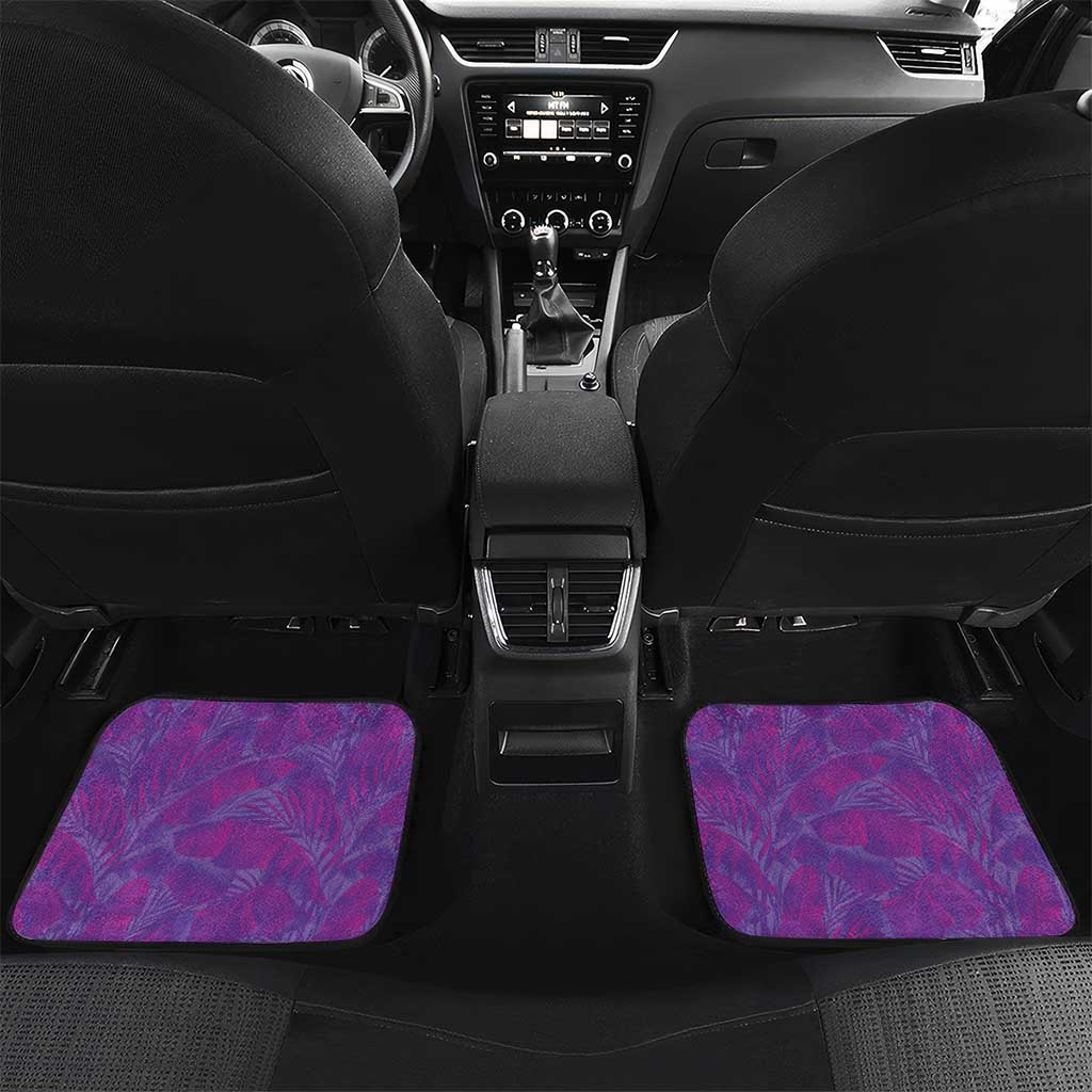 Hawaii Prince Kuhio Car Mats Violet Hawaiian Lau Maia With Leis