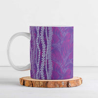 Hawaii Prince Kuhio Ceramic Mug Violet Hawaiian Lau Maia With Leis