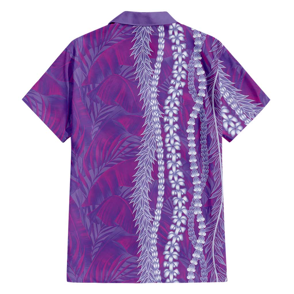 Hawaii Prince Kuhio Hawaiian Shirt Violet Hawaiian Lau Maia With Leis