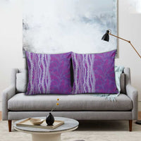 Hawaii Prince Kuhio Pillow Cover Violet Hawaiian Lau Maia With Leis