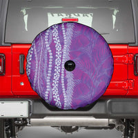 Hawaii Prince Kuhio Spare Tire Cover Violet Hawaiian Lau Maia With Leis