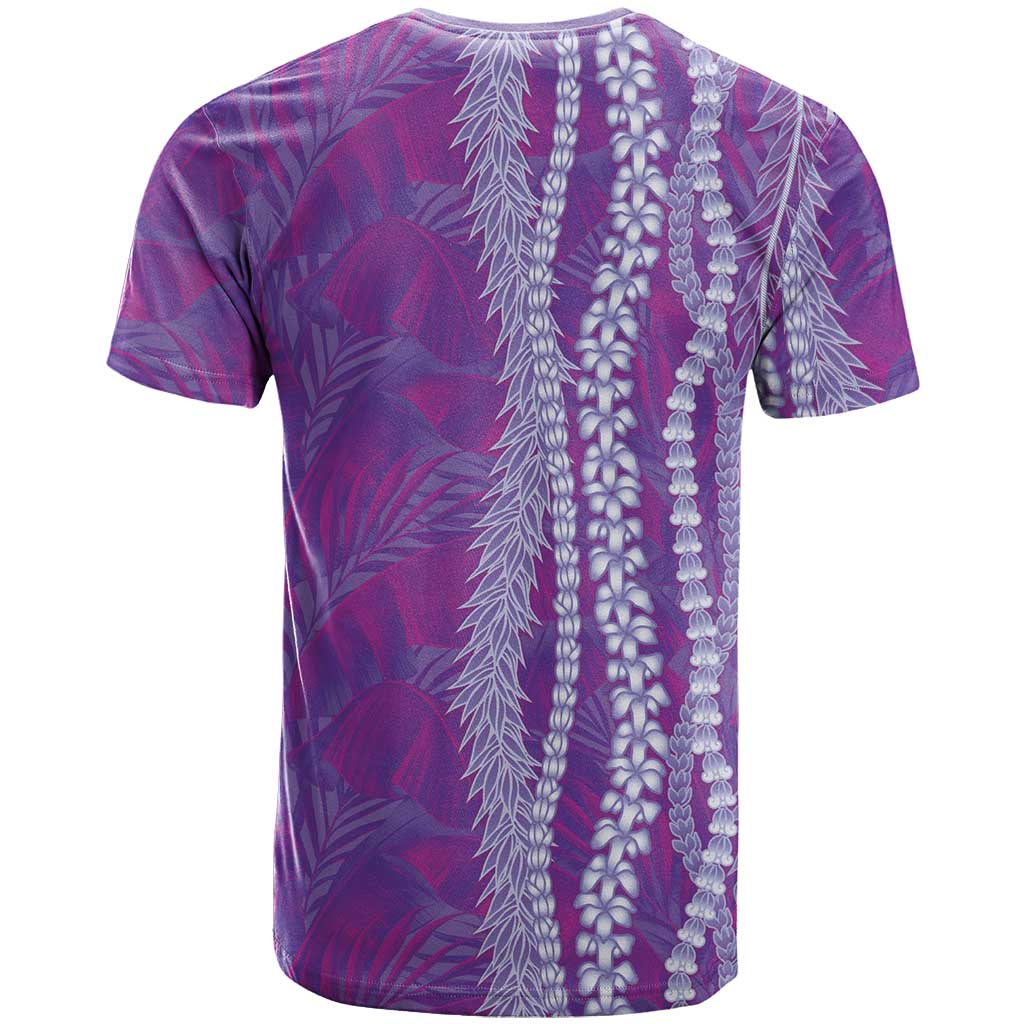 Hawaii Prince Kuhio T Shirt Violet Hawaiian Lau Maia With Leis LT05 - Polynesian Pride