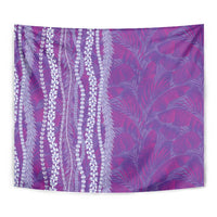 Hawaii Prince Kuhio Tapestry Violet Hawaiian Lau Maia With Leis