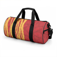 Hawaii Prince Kuhio Duffle Bag Red Hawaiian Lau Maia With Leis