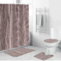 Hawaii Prince Kuhio Bathroom Set Mocha Hawaiian Lau Maia With Leis