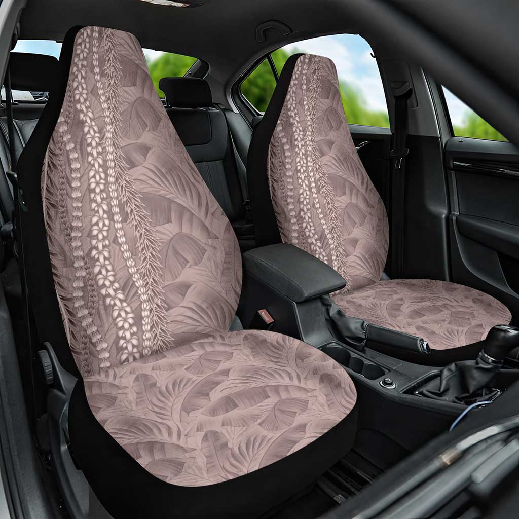 Hawaii Prince Kuhio Car Seat Cover Mocha Hawaiian Lau Maia With Leis