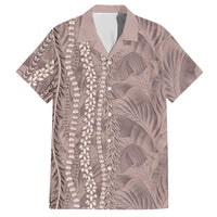 Hawaii Prince Kuhio Hawaiian Shirt Mocha Hawaiian Lau Maia With Leis