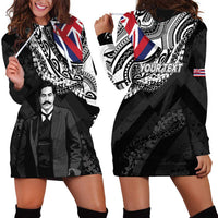 Personalised Hawaii Prince Kuhio Hoodie Dress Hawaiian Maile Lei