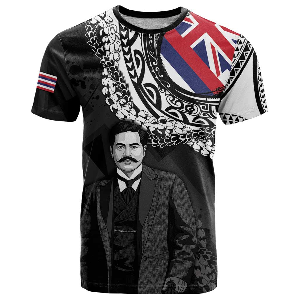 Personalised Hawaii Prince Kuhio T Shirt Hawaiian Maile Lei