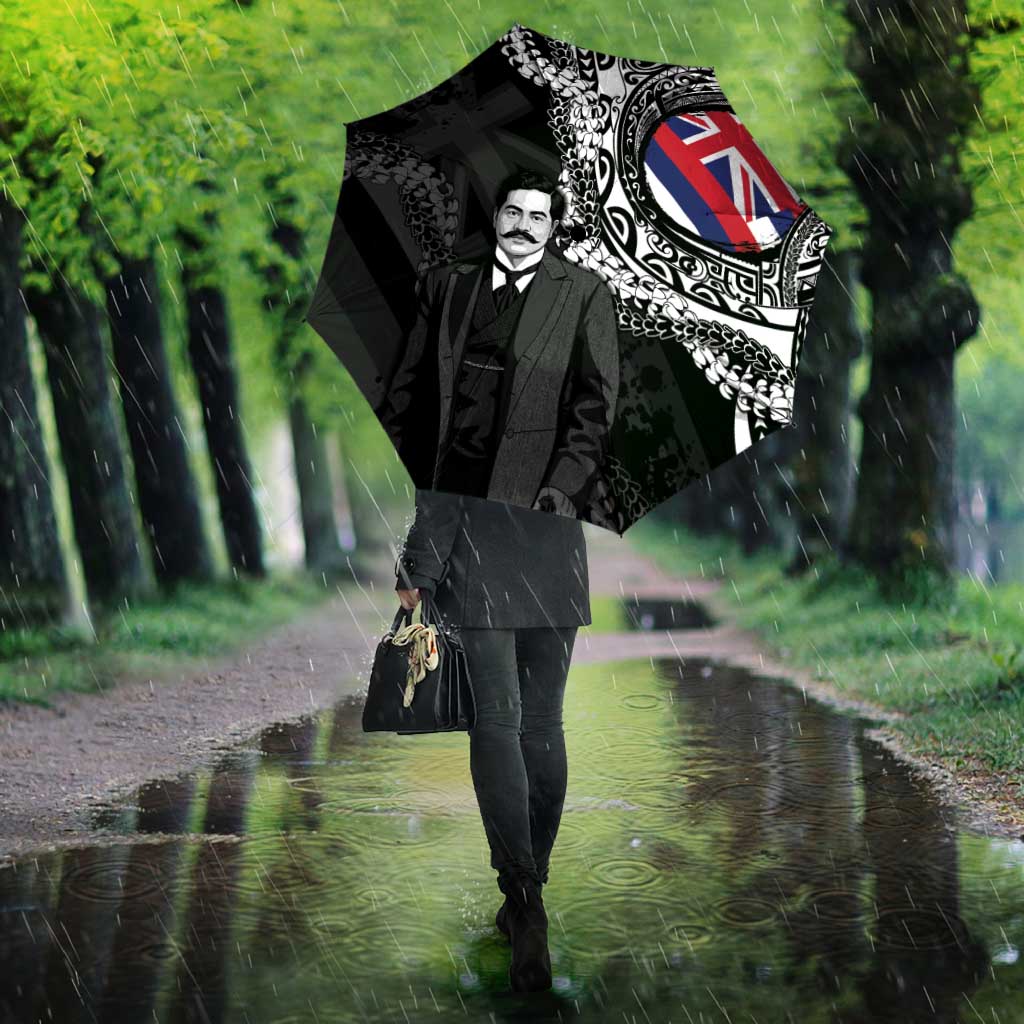 Hawaii Prince Kuhio Umbrella Hawaiian Maile Lei