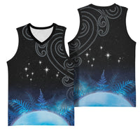 New Zealand Matariki Basketball Jersey Pleiades Star Cluster Blue Galaxy LT05 - Polynesian Pride