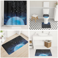 New Zealand Matariki Bathroom Set Pleiades Star Cluster Blue Galaxy
