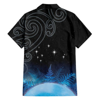 New Zealand Matariki Family Matching Long Sleeve Bodycon Dress and Hawaiian Shirt Pleiades Star Cluster Blue Galaxy LT05 - Polynesian Pride