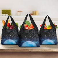 New Zealand Matariki Grocery Bag Pleiades Star Cluster Blue Galaxy