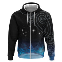 New Zealand Matariki Hoodie Pleiades Star Cluster Blue Galaxy