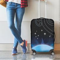 New Zealand Matariki Luggage Cover Pleiades Star Cluster Blue Galaxy