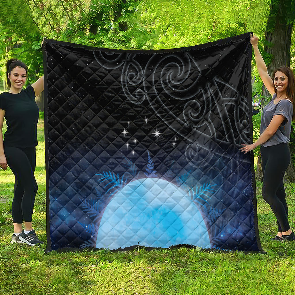 New Zealand Matariki Quilt Pleiades Star Cluster Blue Galaxy LT05 - Polynesian Pride