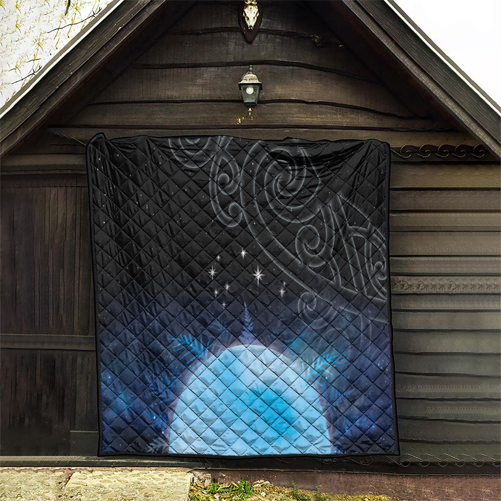 New Zealand Matariki Quilt Pleiades Star Cluster Blue Galaxy LT05 - Polynesian Pride